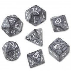 Smoky & White Classic 7 Dice Set